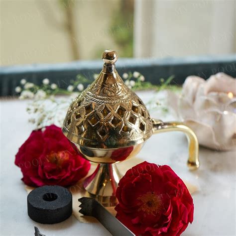 Buy Handcrafted Mini Brass Chirag Dhuni/Fumer Online in India ...