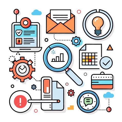 Business development and planning concept with icons like calendar ...