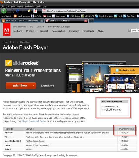 Latest Flash Player 10.1.82.76 without Administrator rights