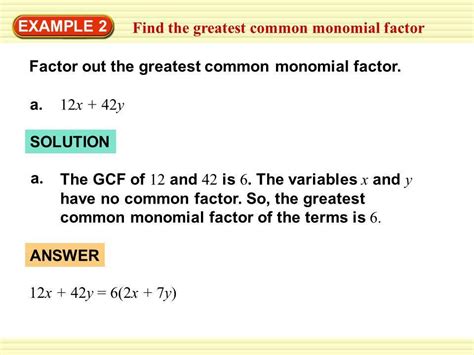Greatest Common Factor Examples 的图像结果