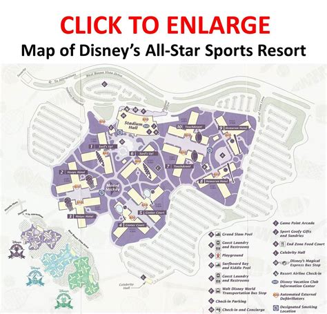 Map Disney's All-Star Sports Resort from yourfirstvisit.net