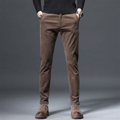Cord Tie Pocket Corduroy Pants // Brown (28WX30L) - Amedeo Exclusive ...