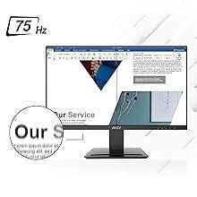 MSI PRO MP243 23.8 Inch Full HD Office Monitor - 1920 x 1080 IPS Panel ...