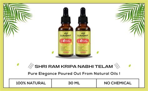 Buy Surabhit Ayurvedic Ramban Multi Benefit Nabhi Oil (30 ML), Belly ...