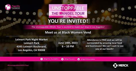 TIGERLILYS UNSTOPPABLE ANGEL TOUR AT LEIMERT PARK NIGHT MARKET, Leimert ...