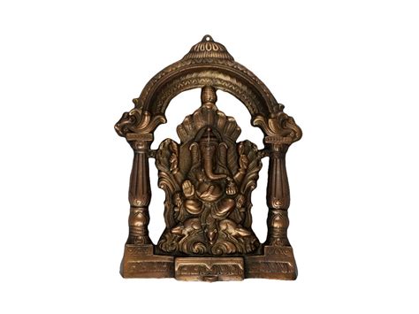 Buy Ganesh Sheshnaag Hanging Gun Metal Copper Colour God Idol by JY ...