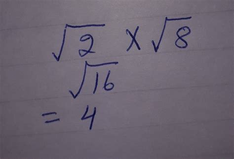the product of √2 and √8 is - Brainly.in