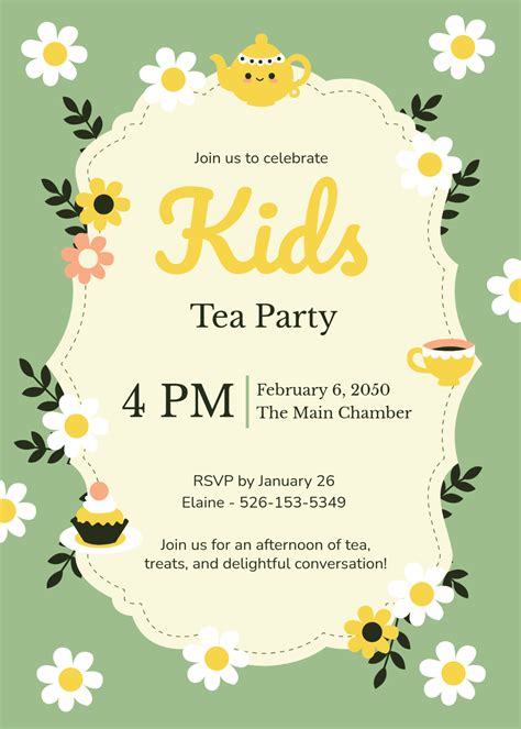 Free Kids Party Invitation Templates, Editable and Printable