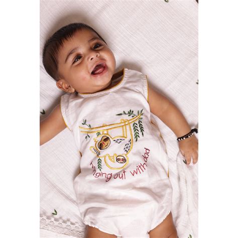 Hanging Out with Dad Cotton Onesie - for Baby – Bhaakur