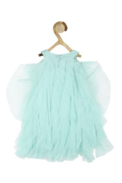 Buy Girls Green Solid Partywear Dress Online - 792558 | Peter England
