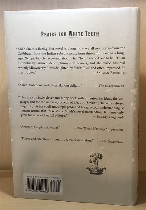 White Teeth by Smith, Zadie: Very Good Hardcover (2000) 1st Edition ...