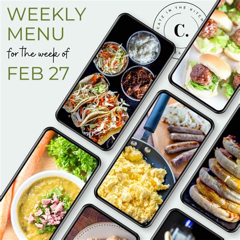 Weekly Food Menu 的图像结果