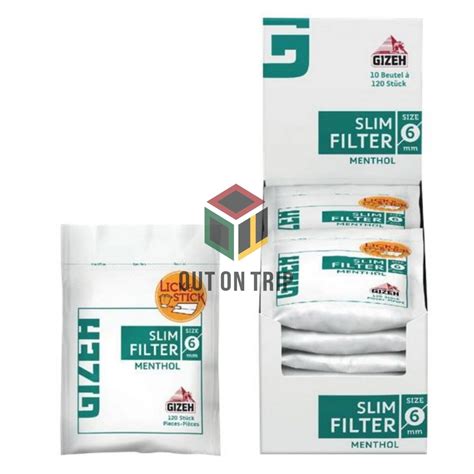 Buy Gizeh Menthol Slim 6mm Cigarette Filter Tips Online | OutonTrip.com
