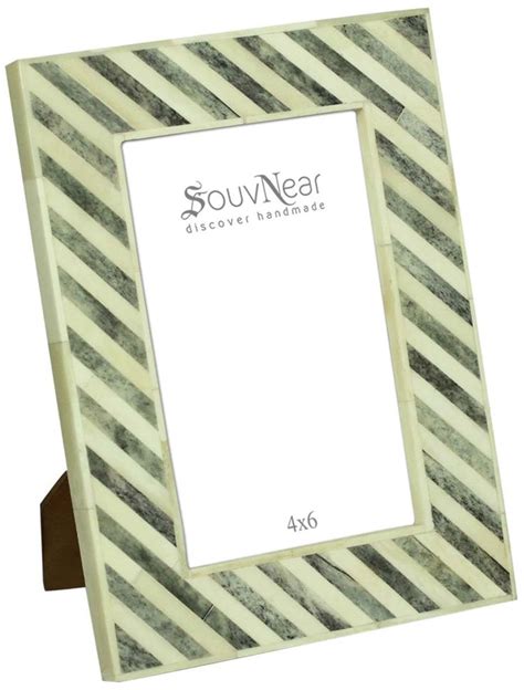 Bulk Buy 4x6 Inches Picture Frame in Pastel White and Grey Color ...