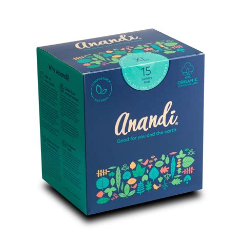 Buy Anandi sanitary pads for women 15 XL Pads | Biodegradable pads with ...