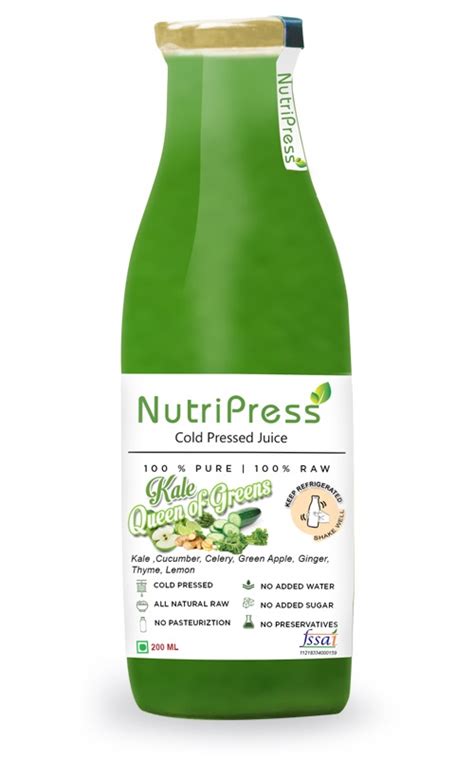 Buy Kale - Queen Of Greens Cold Pressed Juice Online Bangalore, Cold ...