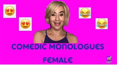 COMEDIC MONOLOGUES FEMALE: 5 Hilarious Ones! - YouTube