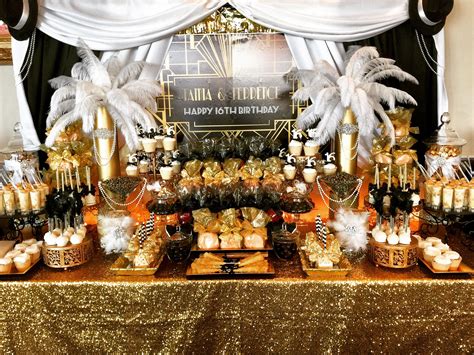 Great Gatsby Candy Buffet Art Deco Wedding Party, Great Gatsby Wedding ...