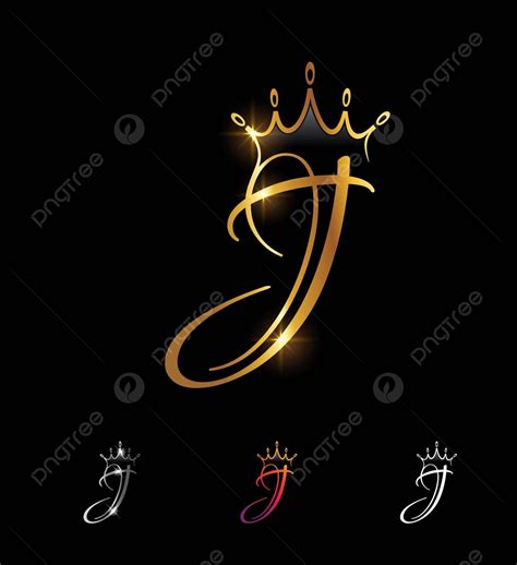 Golden Monogram Initial Crown Letter J Symbol Gold Crown Vector, Symbol, Gold, Crown PNG and ...
