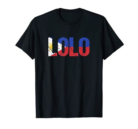 Buy Mens Lolo Grandpa Grandher Philippines Pinoy Filipino T-Shirt ...