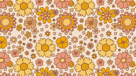 Download Retro Floral Pattern Wallpaper | Wallpapers.com