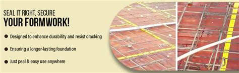 Buildingshop (Pack Of 4 X 100 Meter Per Roll Shuttering Tape/Concrete ...