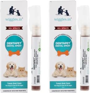 Wiggles DentaPet Dog Mouth Freshner Spray, 20ml - Dental Care Cat Teeth ...