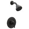 Moen Gibson Matte Black 1-handle Single Function Round Shower Faucet ...