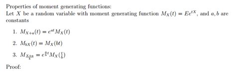 Moment Generating Function Problem 的图像结果
