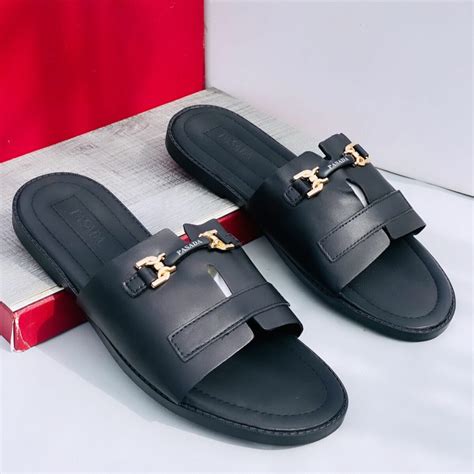 Black Leather Slippers In Ghana | Shopwice