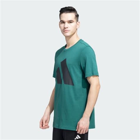 adidas Big BOS Logo Single Jersey Tee - Green | adidas India