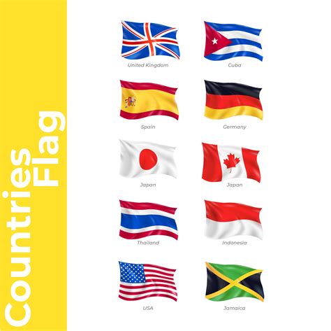 Flags Of Different Countries - 20 Free PDF Printables | Printablee