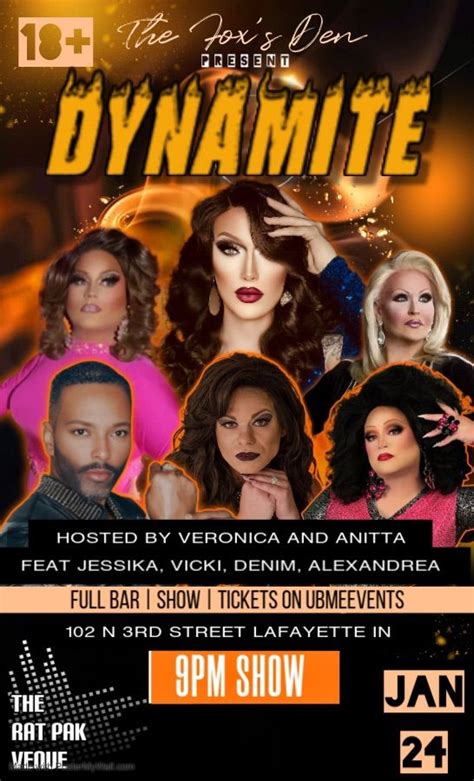 ? DYNAMITE DRAG SHOW ? , Rat Pak Venue, Lafayette, 24 January to 25 ...