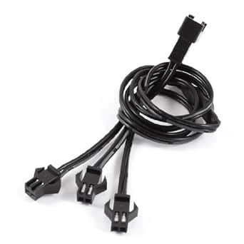 uxcell Standard 2 Pin Connector EL Wire Neon Strip Light 3 Way Splitter ...