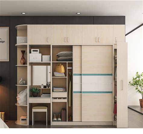 纯实木推拉门衣柜3门简约现代三门1.8米经济型卧室家具移门大衣橱-阿里巴巴