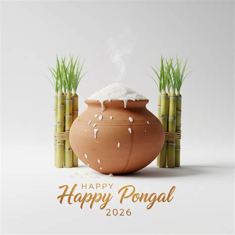 🔥 Happy Pongal 2026 Wishes Tamil Font Background Free Download 2026