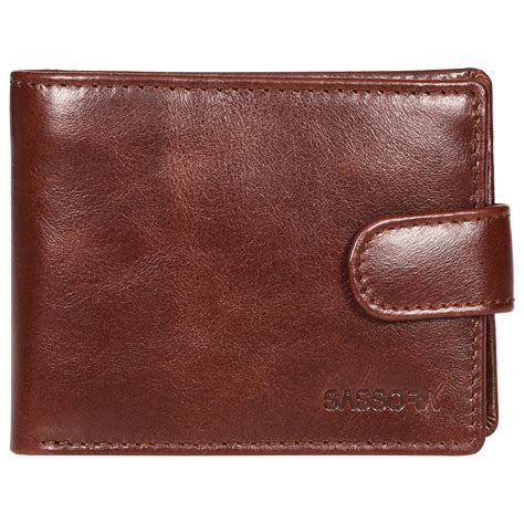 Sassora Genuine Leather Medium Dark Brown RFID Protected Men Wallet