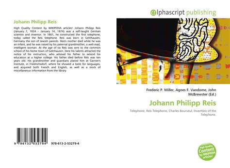 Johann Philipp Reis, 978-613-2-53279-4, 613253279X ,9786132532794