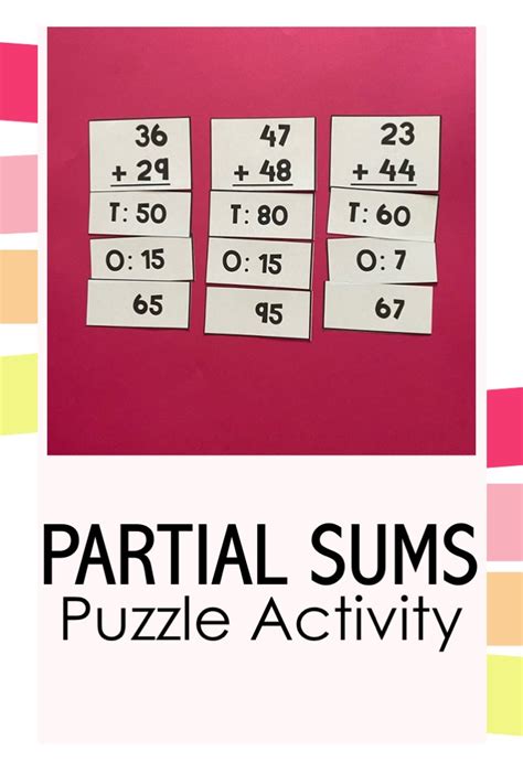 Image result for Partial Sums Examples