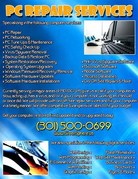 Computer Repair Advertisement 的图像结果