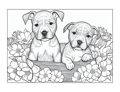 Pitbull Coloring Sheets
