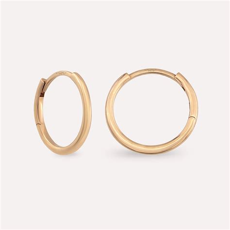 Mini Rose Gold Hoop Earring