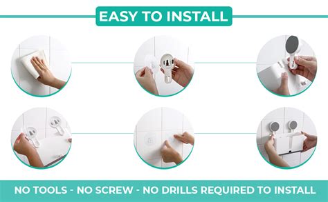 Zollyss Self Adhesive Magic Sticker Wall Mounted Toothbrush Holder with ...