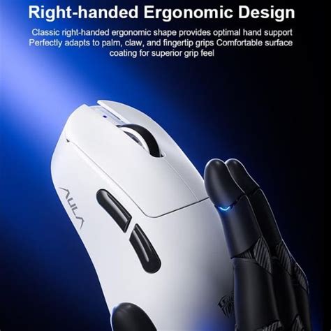 Buy Aula SC900Pro Tri-Mode Wireless Gaming Mouse (White) at Best Price ...