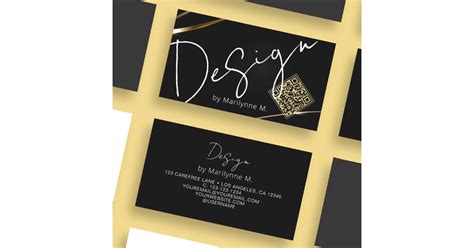 Business Card with QR Code Design 的图像结果