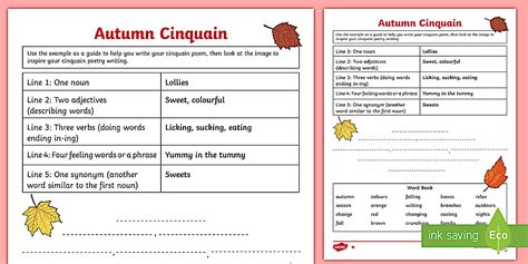 Cinquain Poem Worksheet | Primary Teaching Resources
