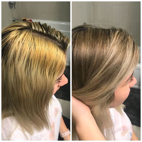 Roots / Redken Shades EQ mix of 9V + 8N + 7NB + 6G | Redken hair color ...