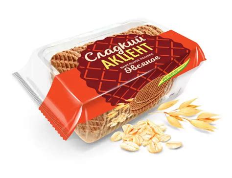 Вафельное печенье овсяное Сладкий акцент 276 г