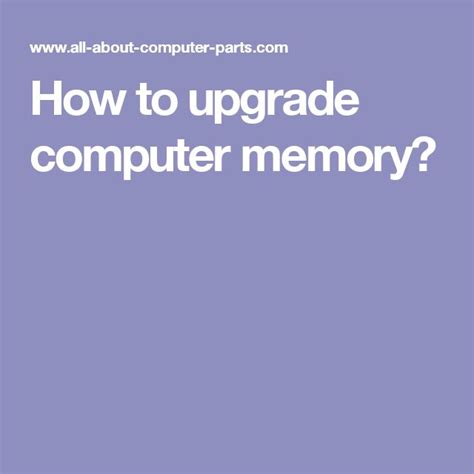 How to Upgrade Computer Memory 的图像结果