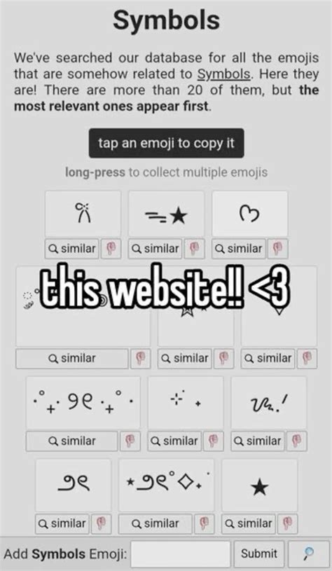 https://emojidb.org/symbols-emojis | Süße symbole, Lustig, Impact font